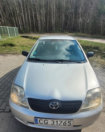 Toyota Corolla cena 5900 przebieg: 318650, rok produkcji 2002 z Grudziądz małe 67